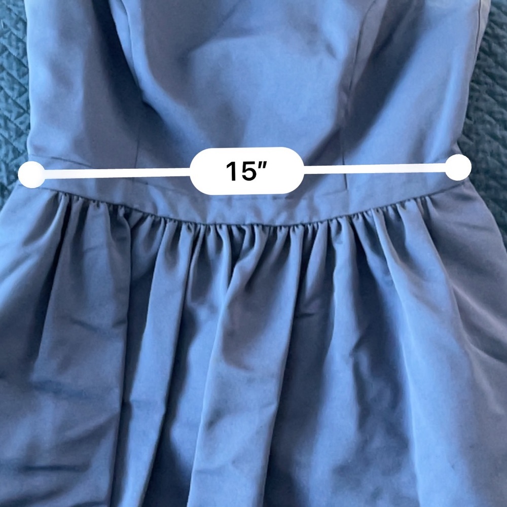 David's Bridal Formal Dress Special Occasion Homecoming Prom Navy Size 14 - Picture 6 of 12